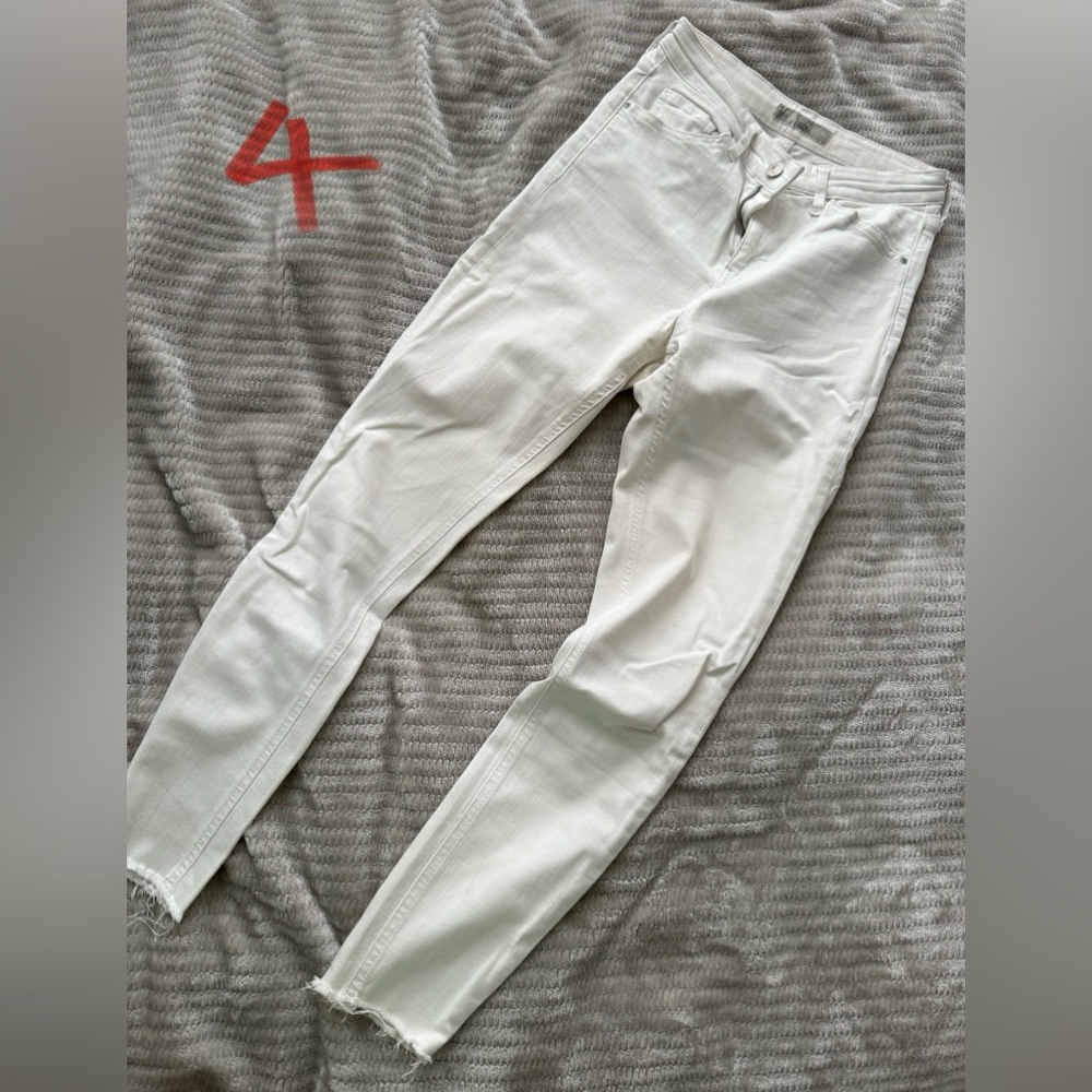 White topshop skinny jeans